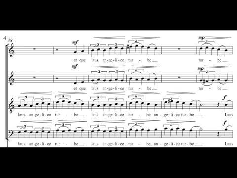 Paul Gibson - Laus Trinitati for Choir (2012) [Score-Video]