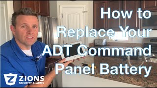 How to Change your ADT Command Panel Battery if it gets low after a power outage or normal use