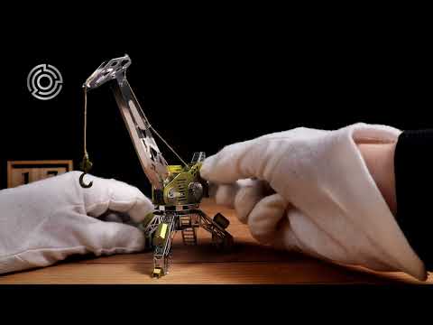 Коллекционная модель-конструктор Metal Time Mighty Machine Подъемный кран (MT055)