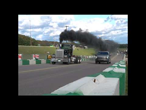Kenworth vs Electric Ford Lightning Uphill Drag Race