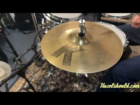EARLY DARK Brilliant Zildjian K/Z Combo 13” Hihats 748 1450 g SUPER CLEAN & Original 1980s Version! Bild 5