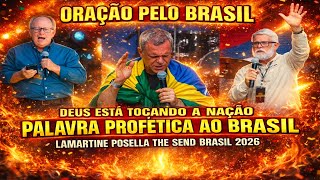 Lamartine Posella releases a prophetic word and Pastor Cláudio Duarte leads a prayer at The Send ...