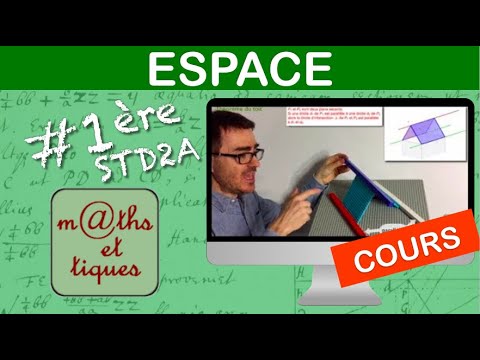 Notions de base de géométrie dans l'espace - Première STD2A