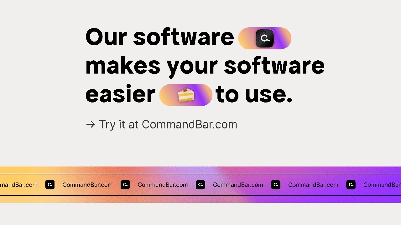CommandBar tutorial