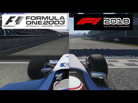 F1 2018 Vs F1 2003 - Williams FW25 Hotlap Comparison