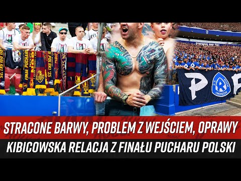 Stracone barwy, problem z wejściem, oprawy - kibicowska relacja z finału Pucharu Polski (02.05.2025)