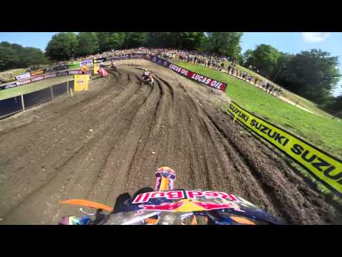 GoPro HD: Ken Roczen Moto 1 Lap 1 - Unadilla MX Lucas Oil Pro Motocross Championship 2014