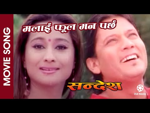Malai Phool Man Parchha || SANDESH Nepali Movie Song || Sushil Chhetri, Rejina || Anju Panta, Rajesh - YouTube video thumbnail