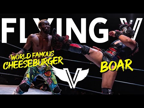 Flying V Fights: Pro Wrestling - [FULL MATCH] World Famous Cheeseburger vs Boar