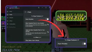 GROW A GARDEN SCRIPT | DUPE SHECKLES MONEY | FREE & KEYLESS | MOBILE & PC