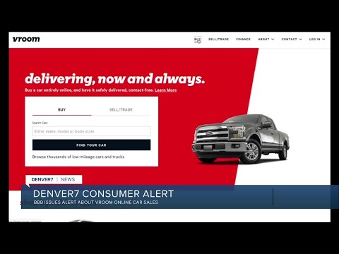 BBB issues alert about vroom online car sales