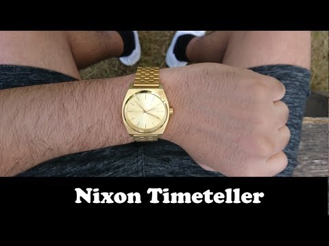 Goldene Herrenuhr bis 100 Euro | Nixon Timeteller