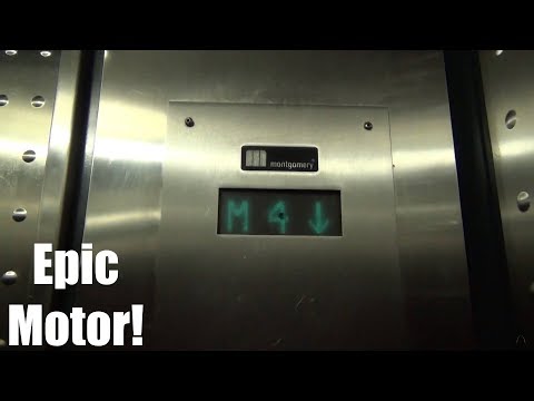 (Amazing Motor) Montgomery Traction Elevators @ Circle Center Mall Blue Garage - Indianapolis, IN