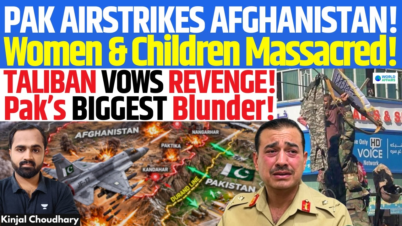 Pakistan Airstrikes Afghanistan: Civilians Massacred | Taliban Vows Revenge | Huge Blunder? | Kinjal