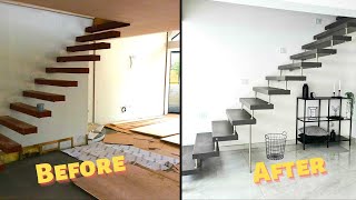 How to install floating staircase | Floating Stair Design | Latest stair Design interior
