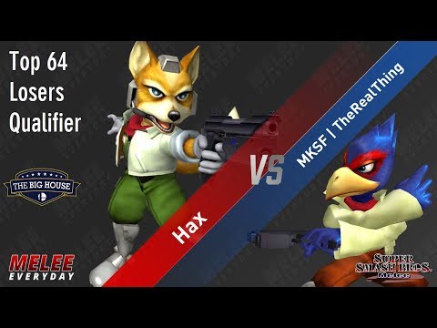 The Big House 8 - Hax (Fox) vs. MKSF | TheRealThing (Falco) - SSBM - Top 64 Losers Qualifier