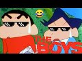 THE BOYS MEME Shin Chan Thug Life Moment Shinchan Funny Moments Shinchan Theboysmeme Trending