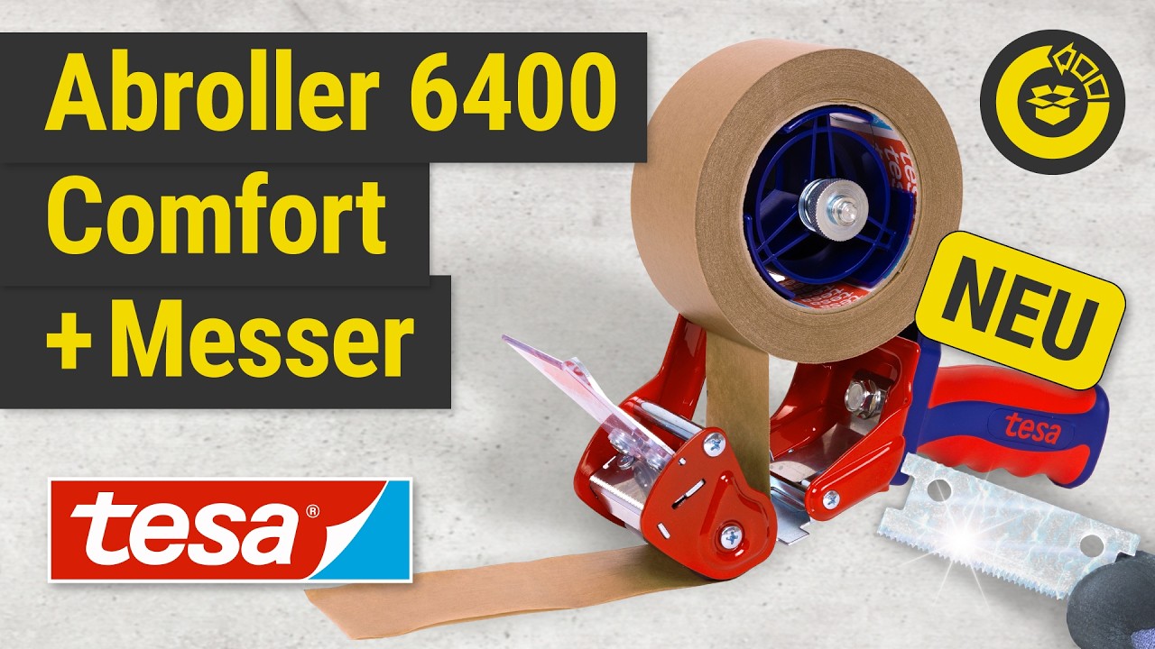 Handabroller tesa 6400 Comfort f�r Klebeband 50 mm