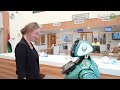 روبوت السعادة.. ذكاء اصطناعي لتعزيز سعادة المتعاملين في مراكز الخدمة بشرطة عجمان