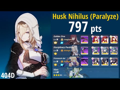 Honkai [Global] EX Abyss RL - Husk Nihilus Paralyze 797 pts 404D GD/PV/Aponia lvl 55 Pri-arm + Klein