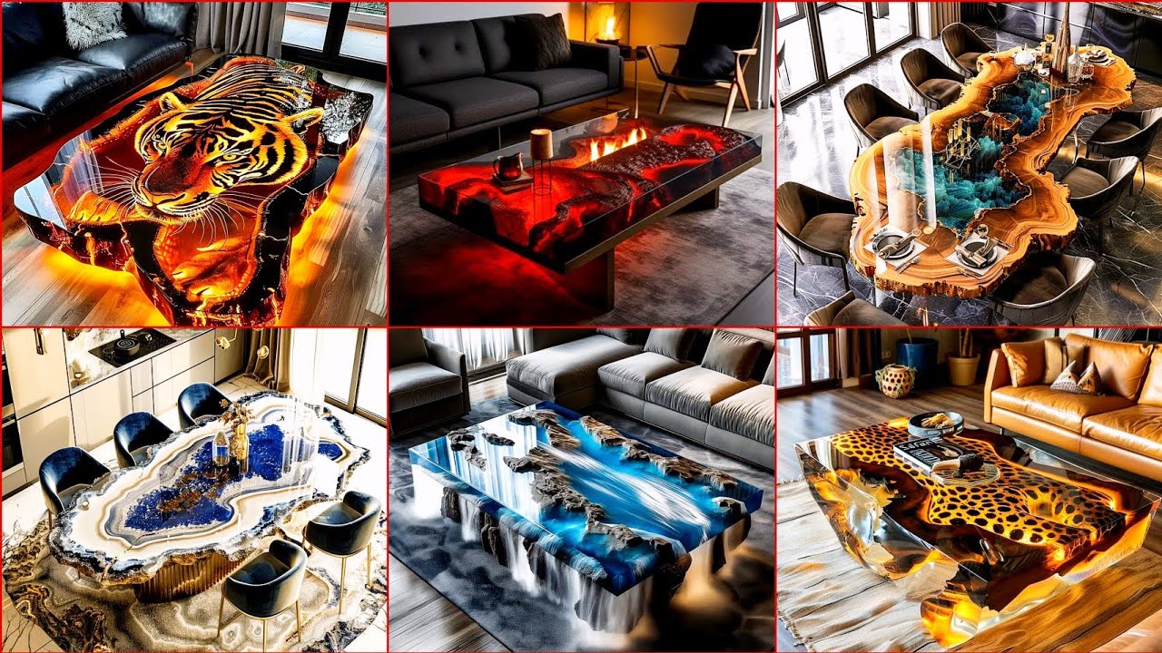 Top 100 Epoxy Tabletop Design Ideas 2025: Stunning Resin River Tables: Epoxy Dining Table Designs