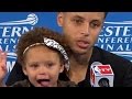 RILEY CURRY steals the press conference - YouTube