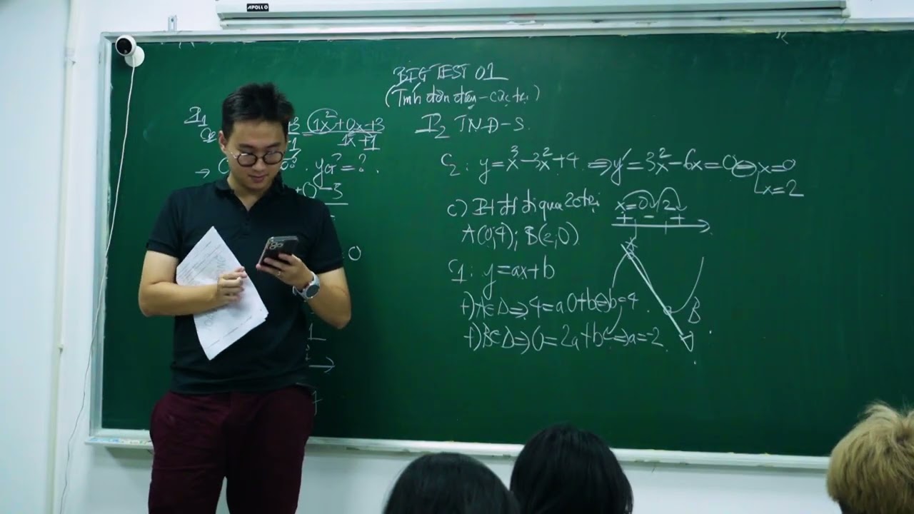 ZOOM BIG TEST 01 (KHÓA 2009) TÍNH ĐƠN ĐIỆU - CỰC TRỊ CỦA HÀM SỐ