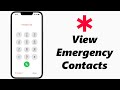 How To See Emergency Contacts On IPhone