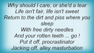 S.o.d. - Free Dirty Needles Lyrics