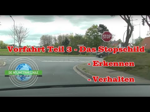 Vorfahrt Teil 2 - Das Stopschild - Fahrstunde - Prüfungsfahrt