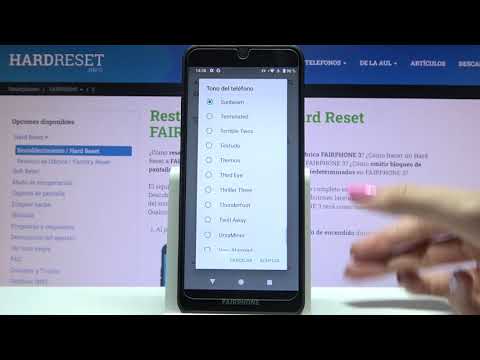Cómo cambiar el sonido en FairPhone 3 - ajustes del sonido