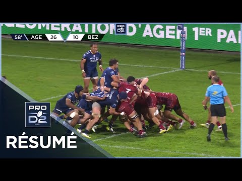 PRO D2 Saison 2023-2024 J10 - Résumé SU Agen-AS Béziers Hérault Rugby