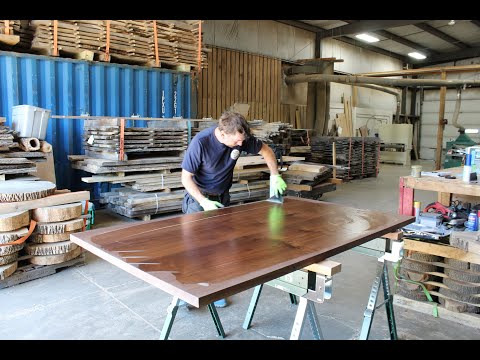 Osmo Polyx-Oil wood finishing demo by the Hoppe Urban...