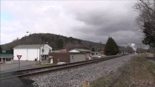 preview picture of video 'Southern 630 stops at and departs Valley Head'