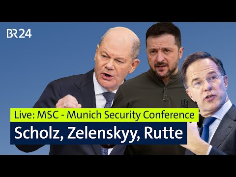 Scholz, Zelenskyy, Rutte at MSC 2025 | Munich Security Conference, Day 2 | BR24live