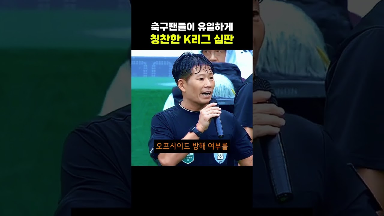 축구팬들이 유일하게 칭찬한 K리그 심판
