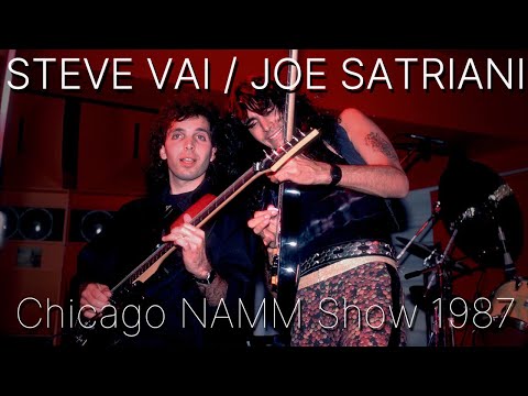 STEVE VAI and JOE SATRIANI JAM | CHICAGO NAMM 1987