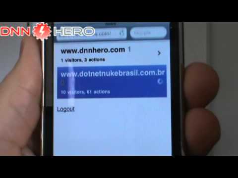 DotNetNuke Tutorial, Site analytics with DNNMetrics on the iPhone - Video #130