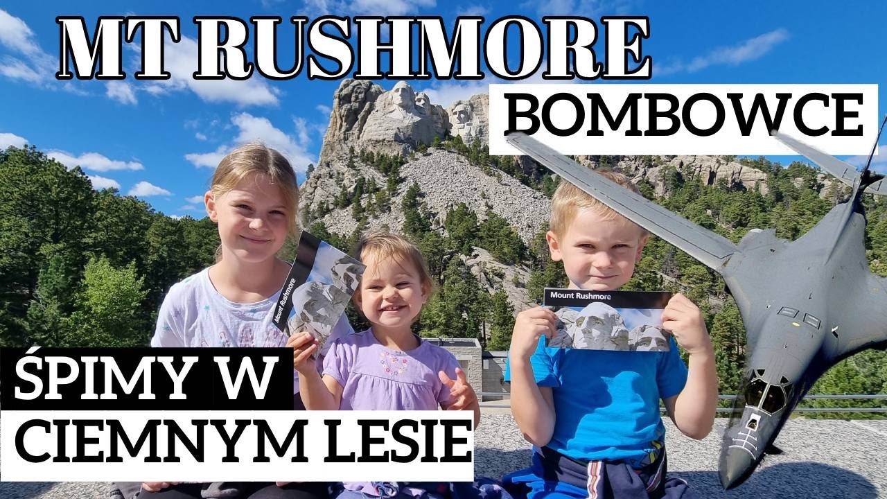 Twarze PREZYDENTÓW wykute w skale Mount Rushmore, ...