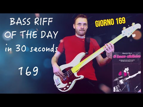Libro per bassisti Maurizio Bozzi il basso elettrico Bass Riff of the day in 30 seconds giorno 169
