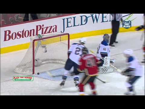 Roman Cervenka wicked wristah goal 1-0 Mar 24 2013 St. Louis Blues vs Calgary Flames NHL Hockey