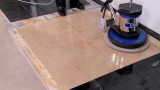 How to Polish Stone Floors Using Diamond Polishing Pads - Jon-Don Video
