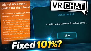 vrchat error could not log in | vr chat server down today | vr chat failed to authenticate