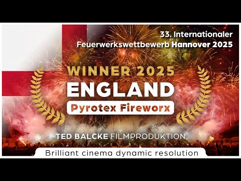 ENGLAND "Pyrotex Fireworx" Gewinner 2025 Hannover 33 Internationaler Feuerwerkswettbewerb | 6K HQ |