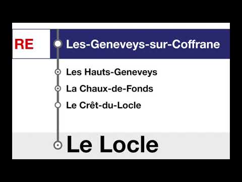 CFF annonces - RE Neuchâtel – La-Chaux-de-Fonds – Le Locle