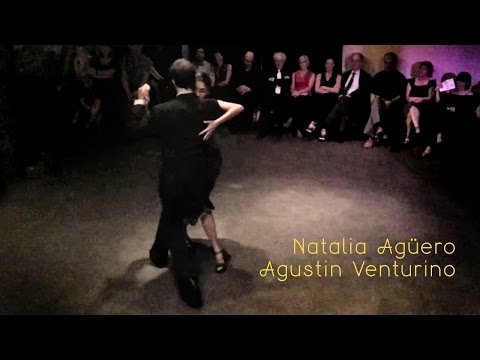  Agustin Venturino  and  Natalia Aguero  are  dancing  to  the  tango  "  No MIentas  "  by  Juan D'Arienzo  in  2016