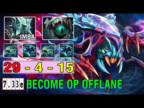BECOME OP OFFLANE [Weaver] Guide Full Physical 6 Slot Items 1vs5 Crazy 29Kills Dota2 7.33E