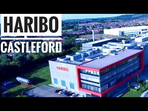 HARIBO Castleford by drone plus surrounding areas too.
