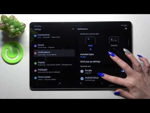 How to Enable/Disable Apps Notifications in SAMUSNG Galaxy Tab S7 FE – Manage Notifications