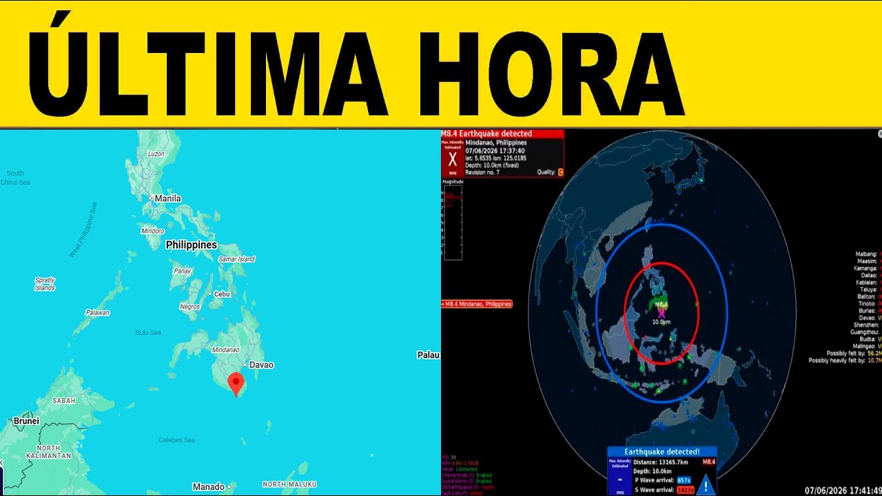 ÚLTIMA HORA: TERREMOTO M7.8 SACUDE FILIPINAS